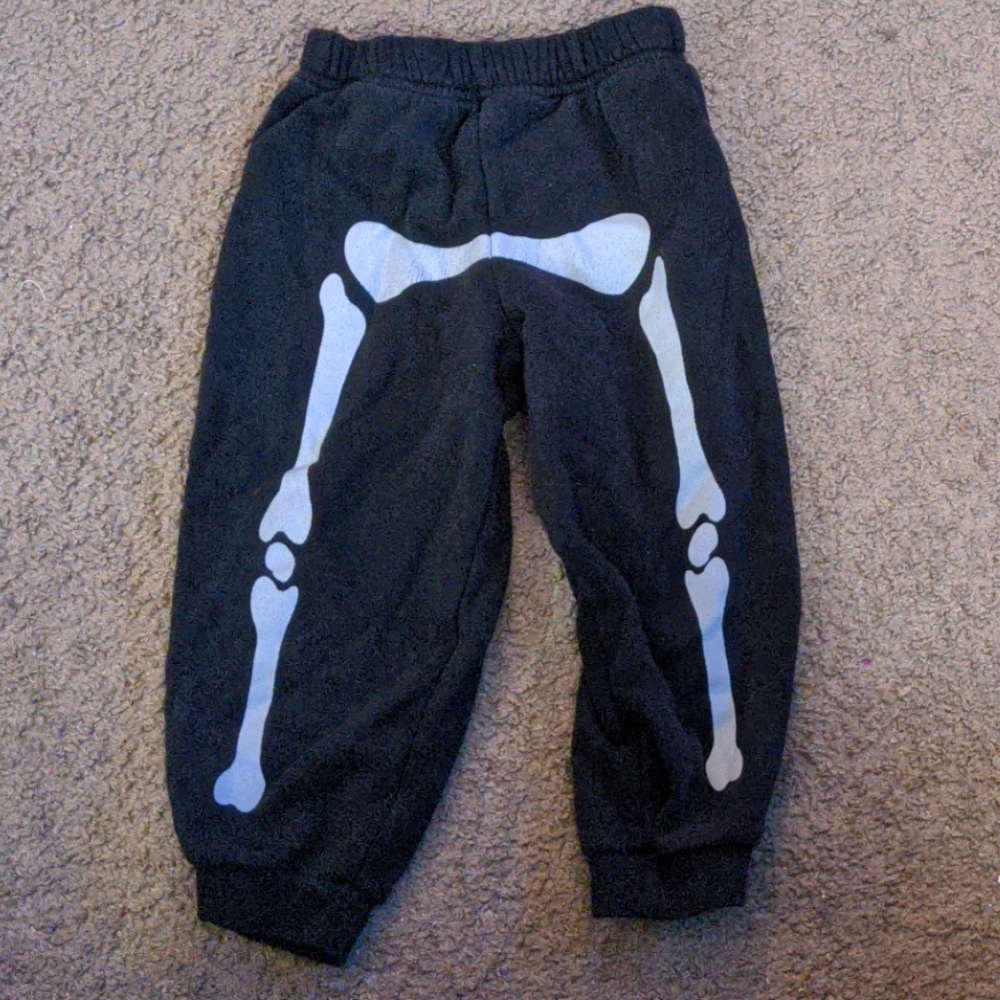 24 mos skeleton  sweat pants